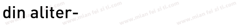 din aliter字体转换